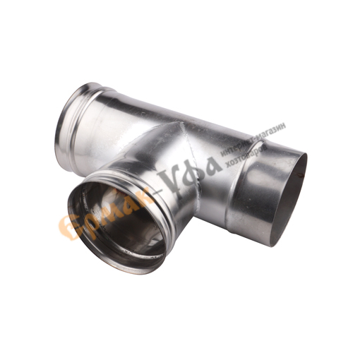 Тройник нерж 130 0,5мм д/дымохода, 1/4
