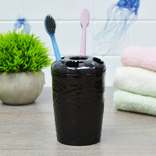 Стакан для зубных щеток 350 мл Homver Tule 221303930/01, черный