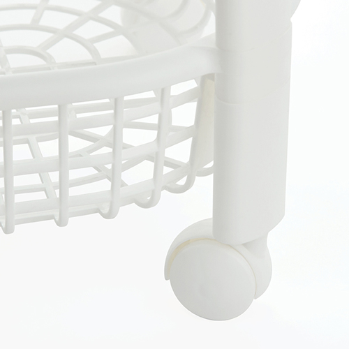 Полка овощная на колесах IDEA М 2730, 3 секции, белая