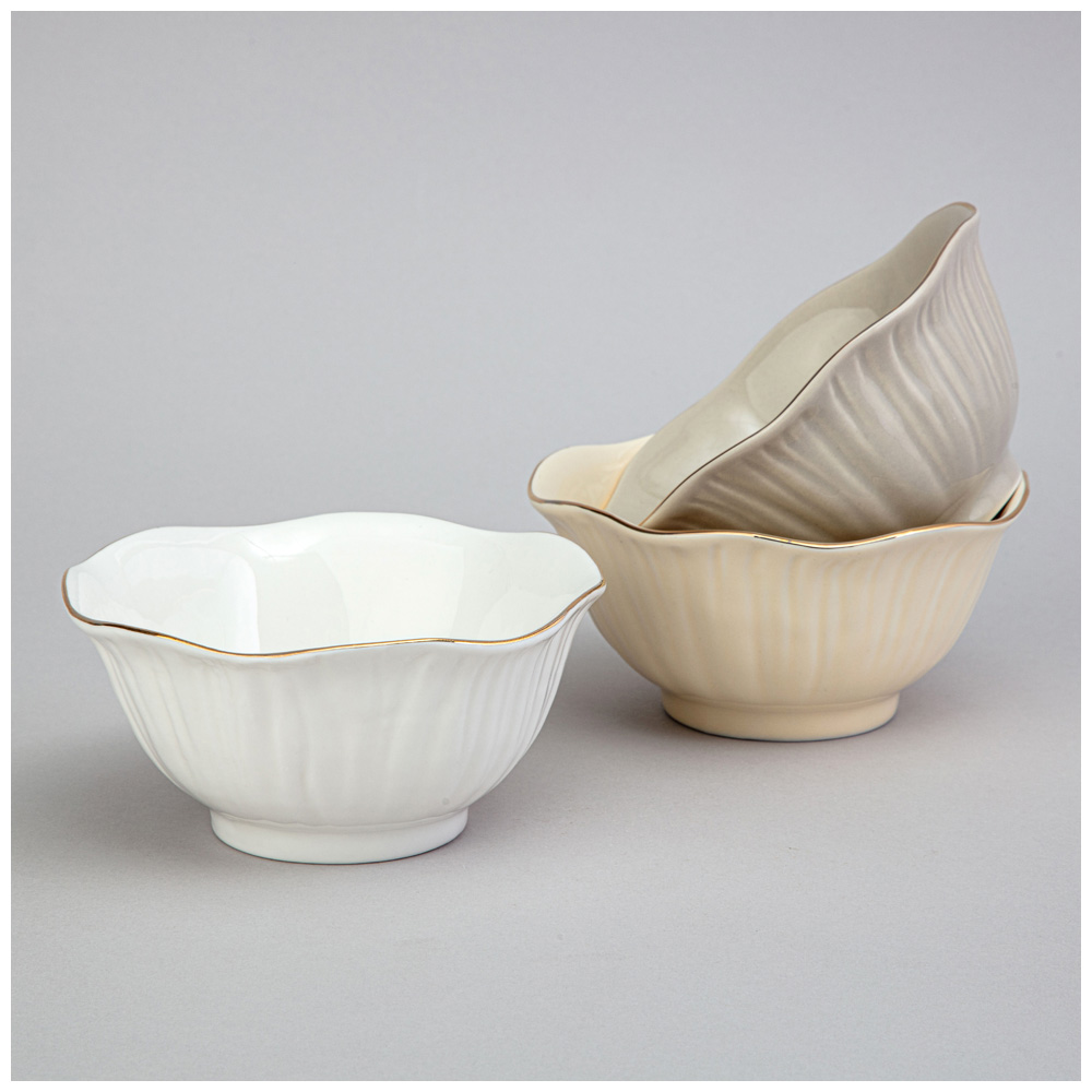 НАБОР САЛАТНИКОВ LEFARD, TOP STYLE, 3 ШТ. 12*5, 5 СМ 250 МЛ МИКС ЦВЕТОВ