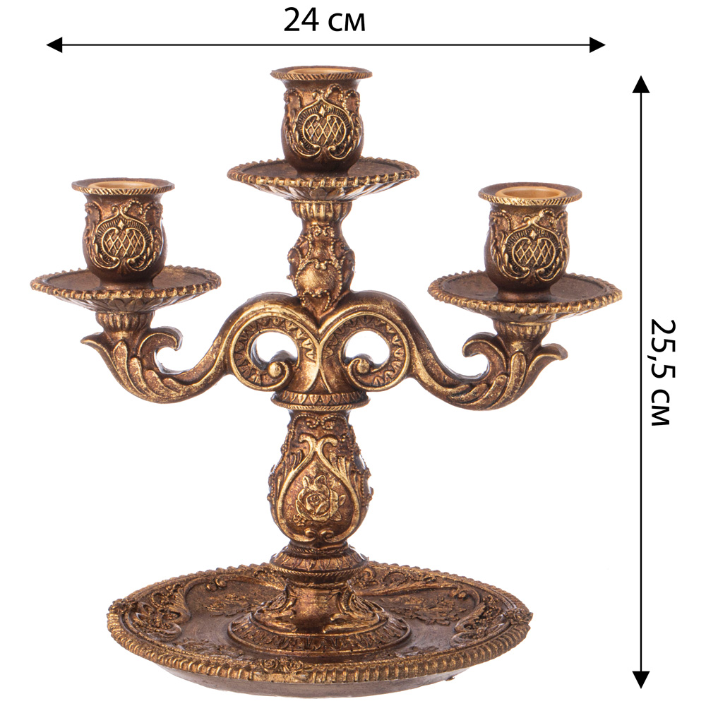 Подсвечник коллекция, РОКОКО,  24*17, 1*24 см