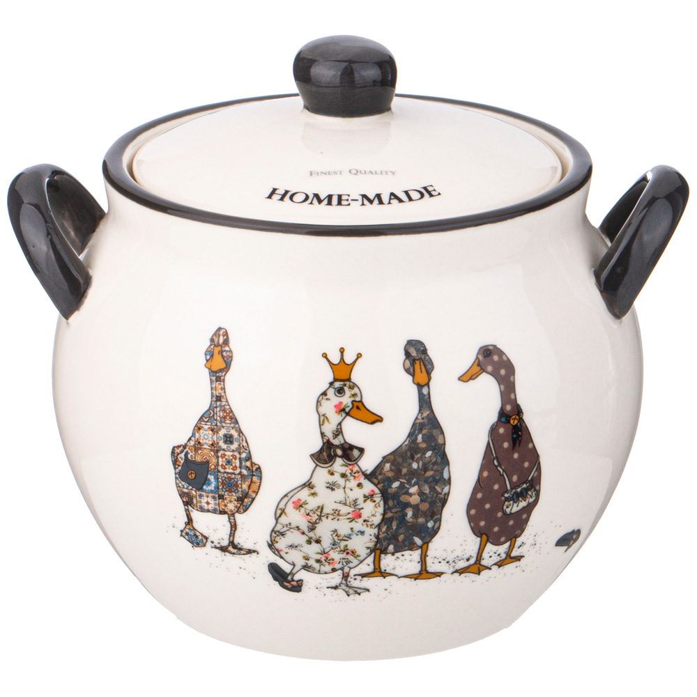 ГОРШОЧЕК ДЛЯ ЗАПЕКАНИЯ С КРЫШКОЙ AGNESS, FAMILY FARM, 600 МЛ