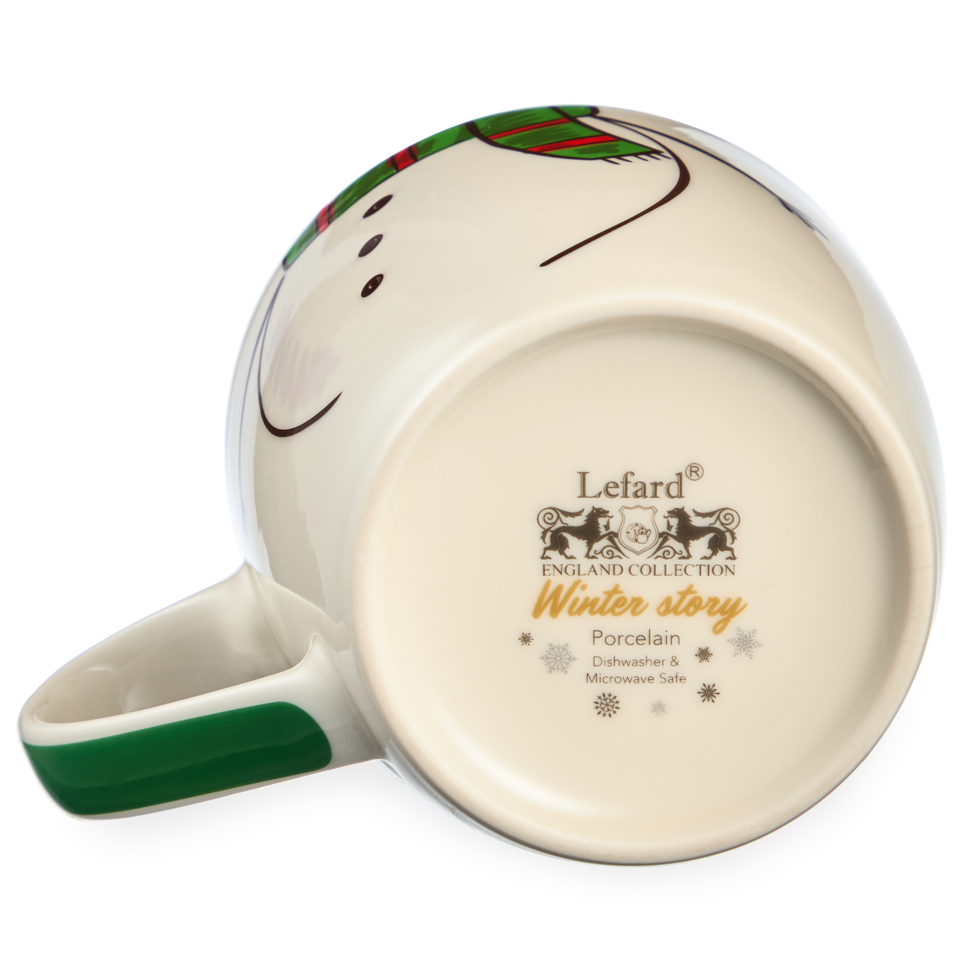 НАБОР ПОСУДЫ LEFARD, СНЕГОВИК, 2 ПР., КРУЖКА 360МЛ, САЛАТНИК 500МЛ