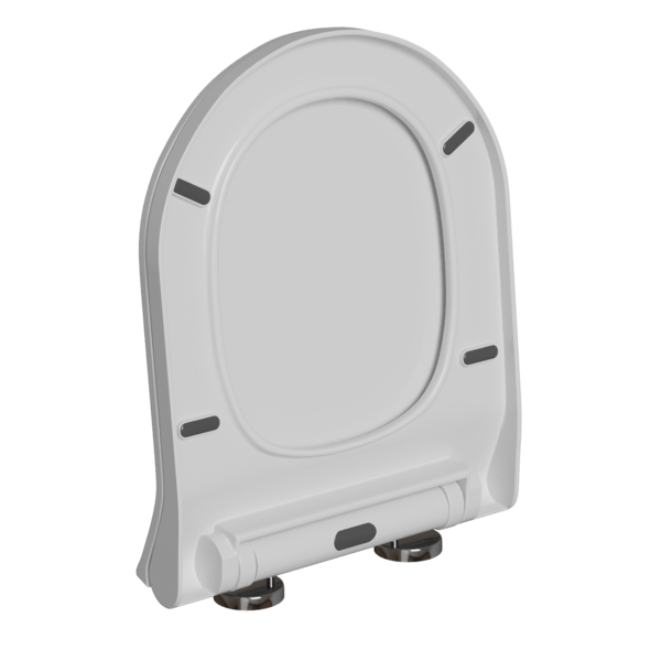 Сиденье для унитаза  WAVE ALEO полипропилен, микролифт, БЕЛЫЙ глянец
