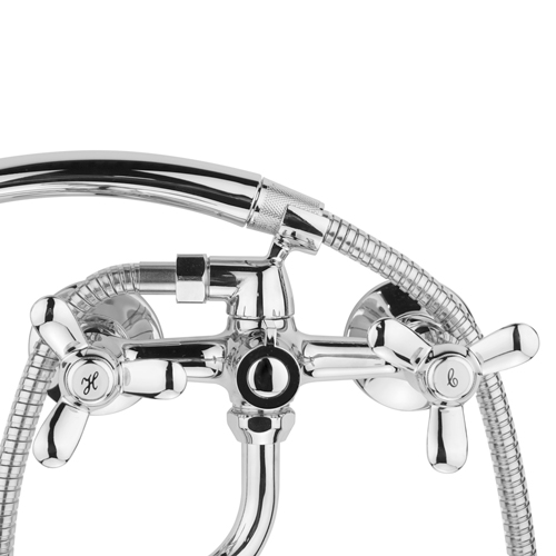 Смеситель для ванны LEDEME 2312 керам, длин. излив, 1/10