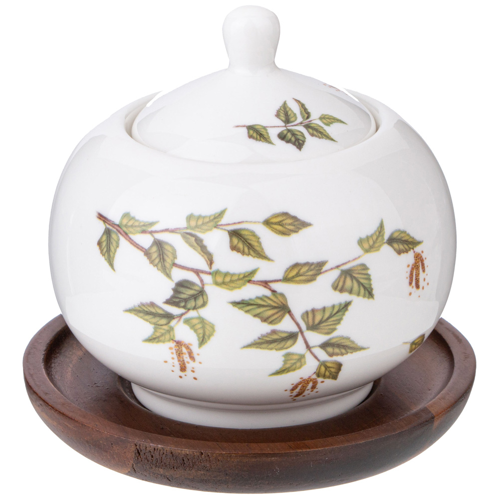 САХАРНИЦА LEFARD, БЕРЕЗКИ, 380 МЛ НА ДЕРЕВ. ПОДСТАВКЕ, КОР=36ШТ.