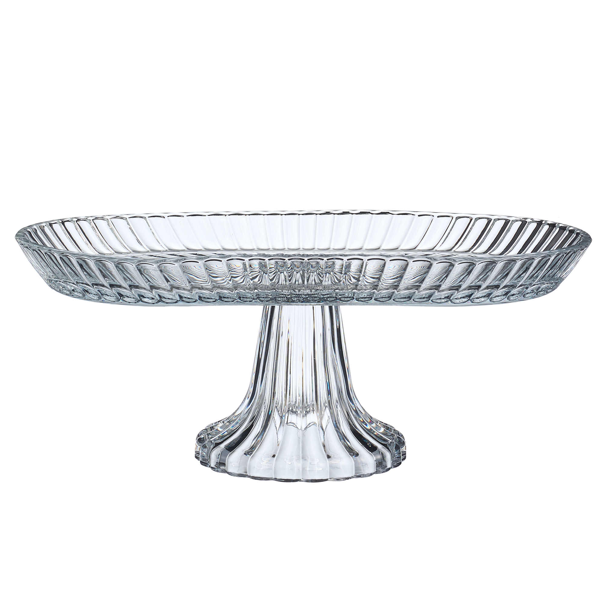 БЛЮДО НА НОЖКЕ ОВАЛЬНОЕ 28*14*12 СМ