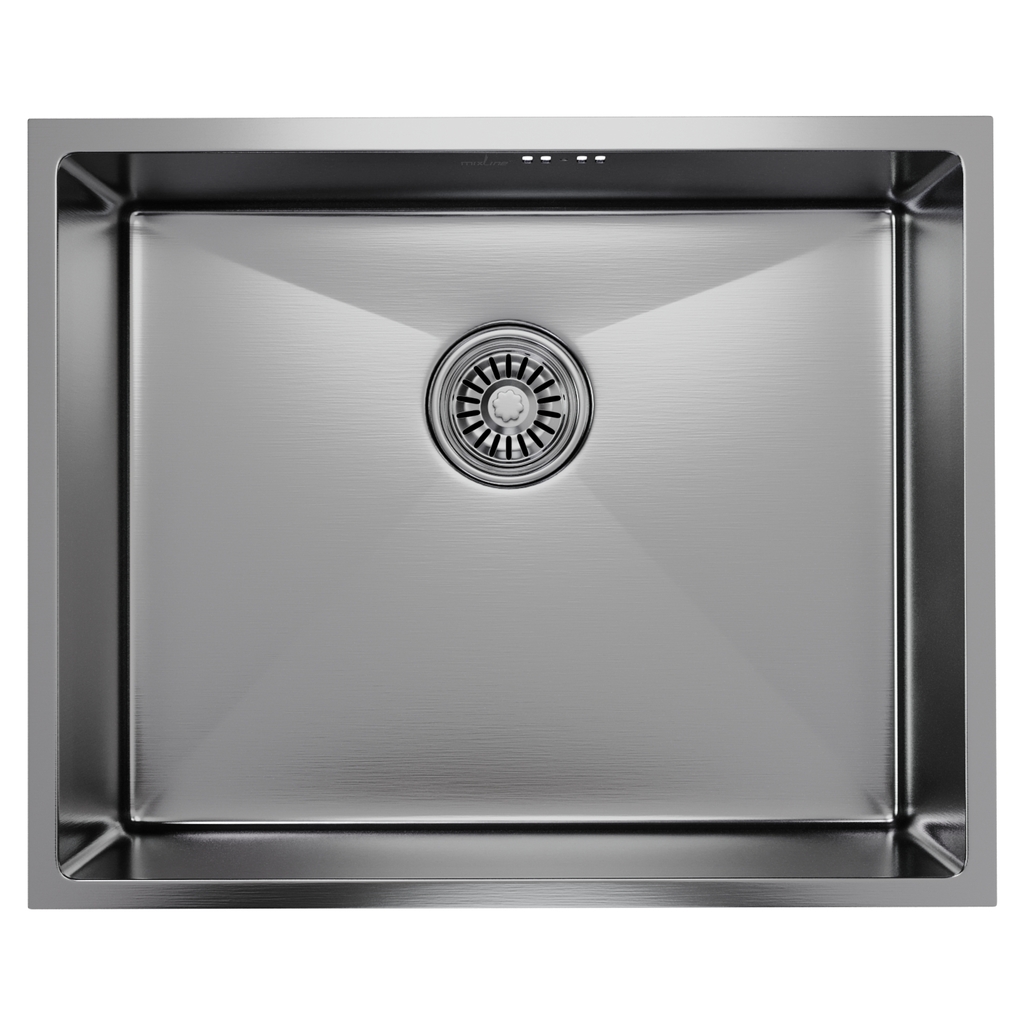 Мойка подст.монтаж 53х43, 3, 0 вып 3 1/2 MIXLINE PRO 22см с сифоном, сатин