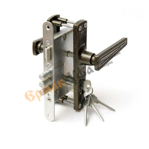 Замок врезной ЗЕНИТ ЗВ4-3. 01, бронза, 1/15