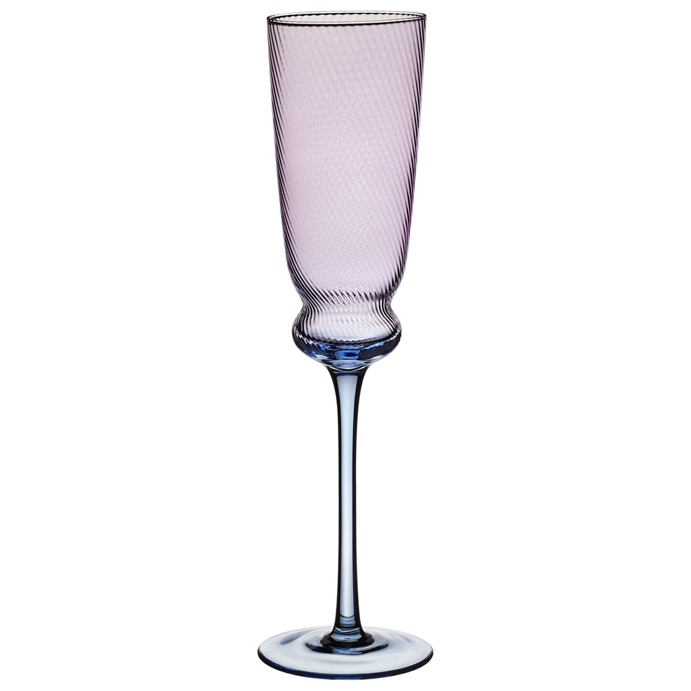 НАБОР БОКАЛОВ ДЛЯ ШАМПАНСКОГО, TWIST & SHINE, PURPLE, 2 ШТ/210 МЛ