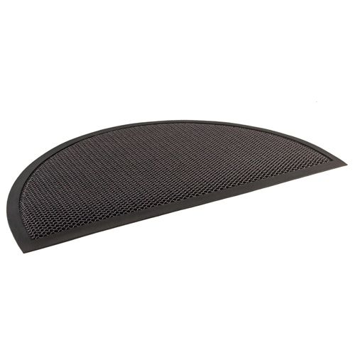 Коврик Grid 60х90 см, полуовал, черный/серый, SUNSTEP™