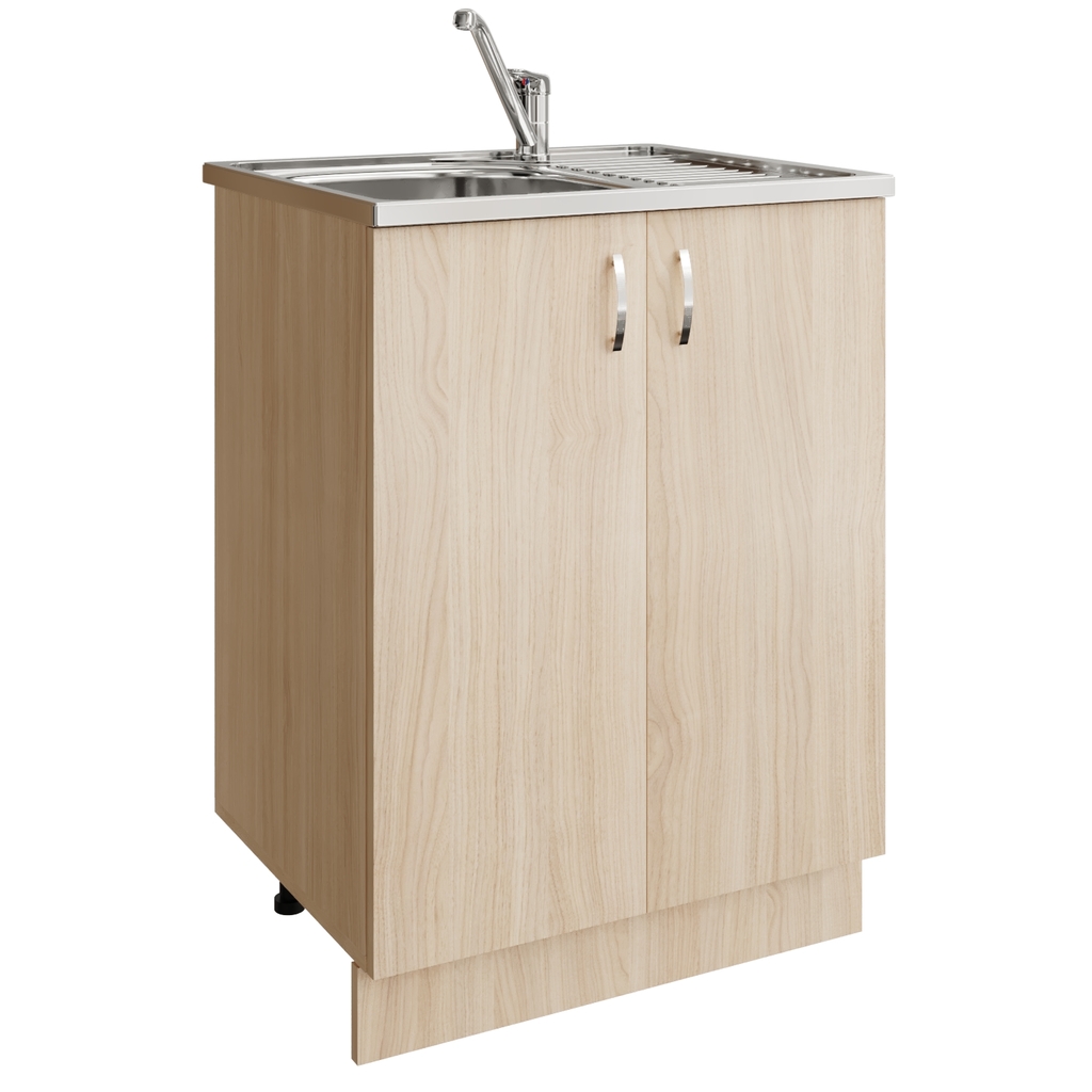 Тумба 60 ЛДСП венге светлое, дуб млечный, ОТДЕЛЬНО ПРИОБРЕТАЕТСЯ МОЙКА