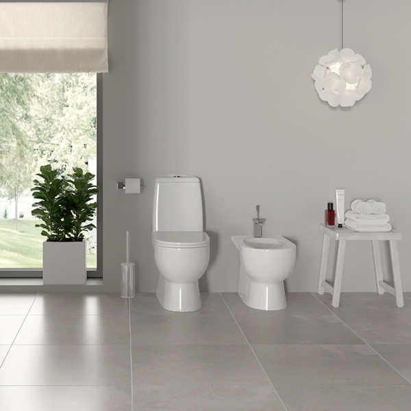 Унитаз-компакт, Best Comfort,  а/вспл, гор, ниж, 2кн.Oliveira, дюро м/лифт, clip up, Sanita Luxe