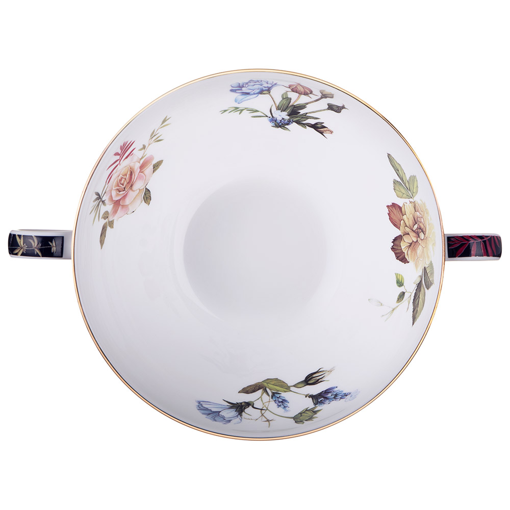 БУЛЬОННИЦА С БЛЮДЦЕМ LEFARD, КОБАЛЬТ, 450 МЛ, КОР=24НАБ.