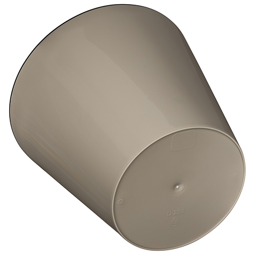 Горшок для цветов 4 л Homver Rosemary 221600127/01, 200 мм, с дренажной вставкой, бежевый