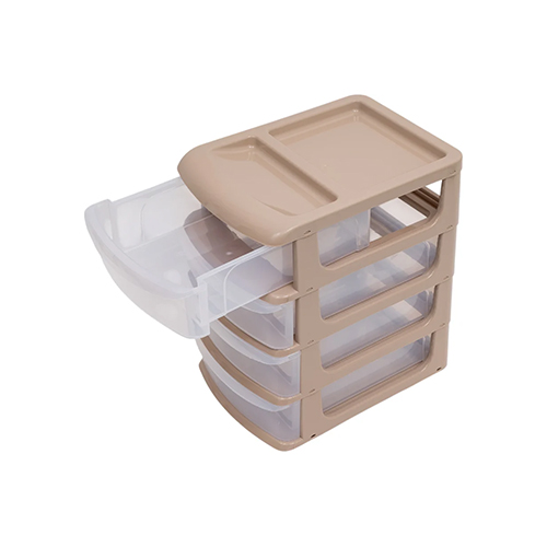 Бокс универсальный IDEA М 2766, средний, 4 секции, капучино