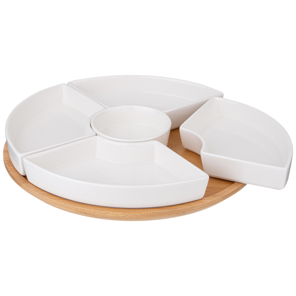 МЕНАЖНИЦА LEFARD, NATIVE, 5 СЕКЦИЙ НА ДЕРЕВ.ПОДСТАВКЕ 28*5, 6 СМ, КОР=6ШТ.