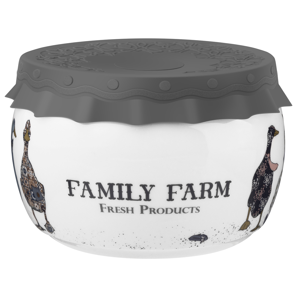 БАНКА LEFARD, FAMILY FARM, С СИЛИКОНОВОЙ КРЫШКОЙ 11, 5*11, 5*7, 5 CM 500 МЛ