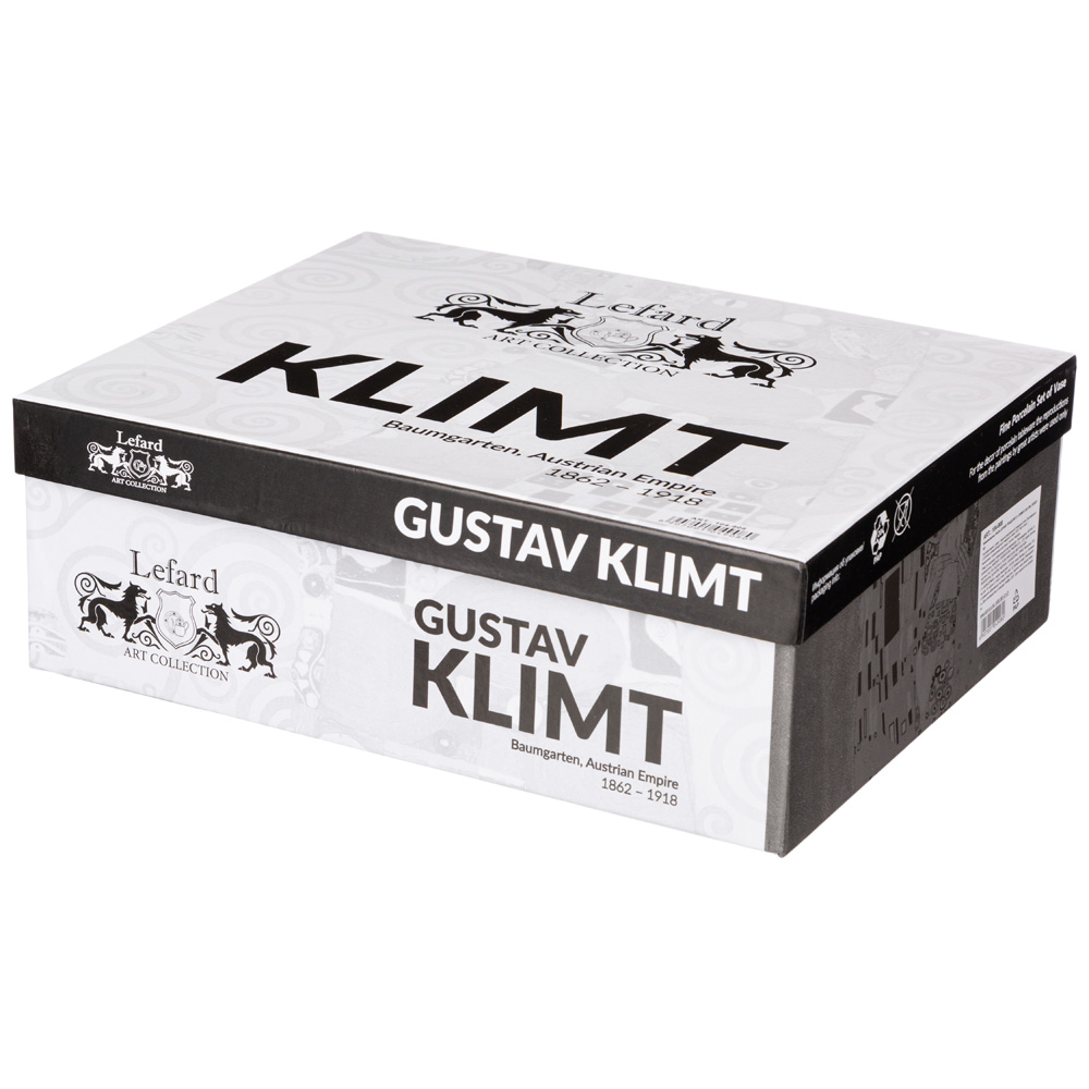 ВАЗА LEFARD, ПОЦЕЛУЙ,  Г. КЛИМТ 25, 5 СМ, ЗОЛОТАЯ, КОР=12ШТ.