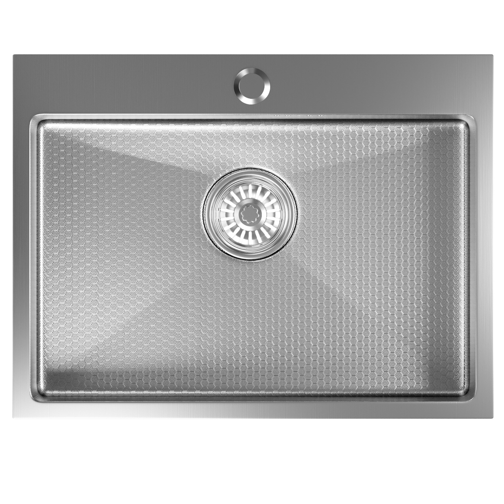 Мойка настол.монтаж 60х45, 3, 0 вып 3 1/2 MIXLINE PRO 22см с сифоном, сатин НАНО