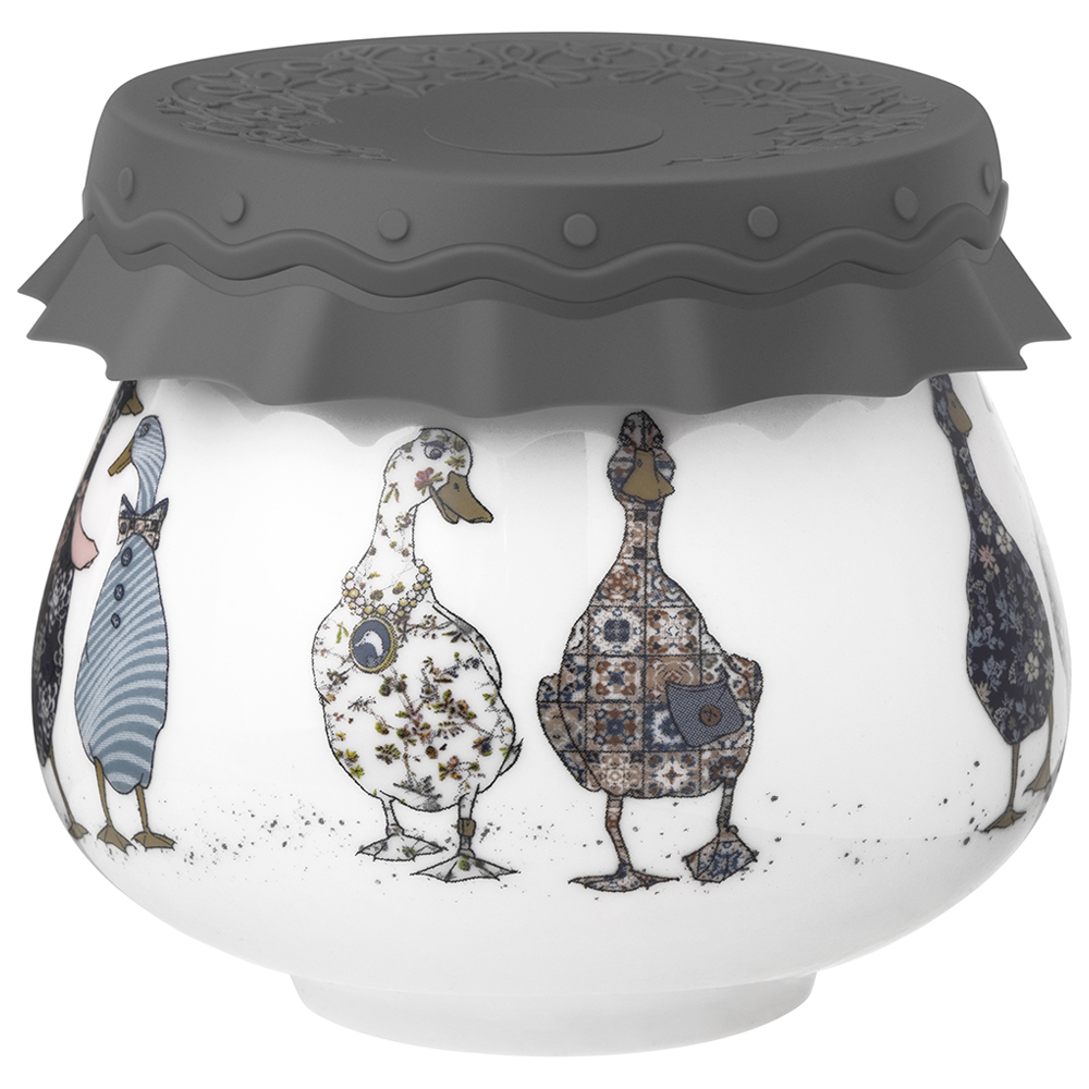 БАНКА LEFARD, FAMILY FARM, С СИЛИКОНОВОЙ КРЫШКОЙ 9*9*7, 5 CM 300 МЛ