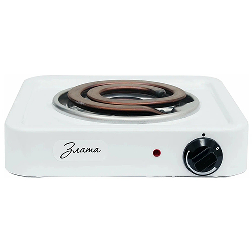 Плитка электрическая Злата 1-конф. 1кВт 114Т белая, 1/1