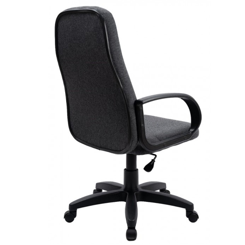 Кресло офисное, компьютерное TRON С1 ткань рогожка Standard, хром, серый