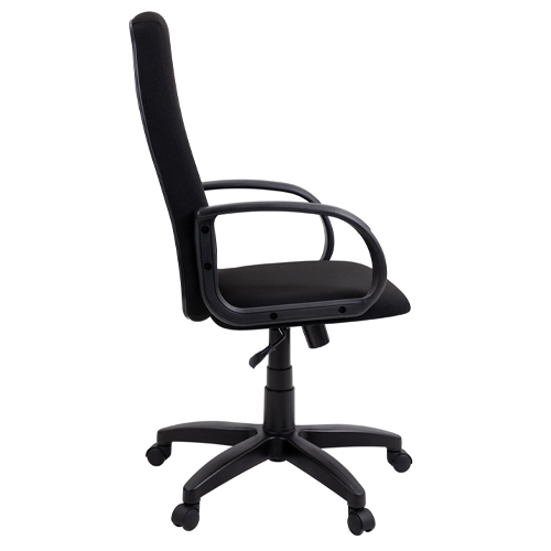 Кресло офисное, компьютерное TRON С1 ткань рогожка Prestige, 63.5х48х48 см, черный