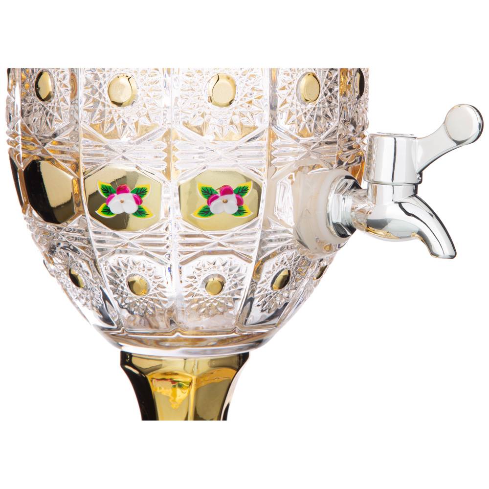 ДИСПЕНСЕР ДЛЯ НАПИТКОВ, ЛИМОНАДНИЦА LEFARD GOLD GLASS, 2, 6 Л. 16*16 СМ. ВЫСОТА=44, 5 СМ., КОР=2ШТ.