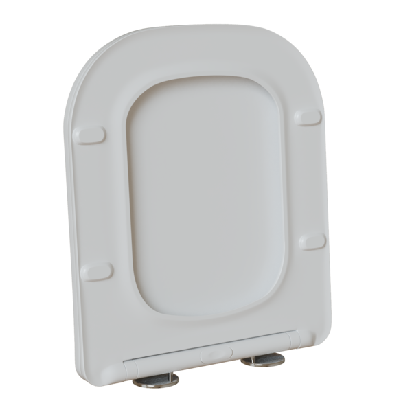 Сиденье для унитаза  WAVE STRONG дюропласт, микролифт, БЕЛЫЙ глянец