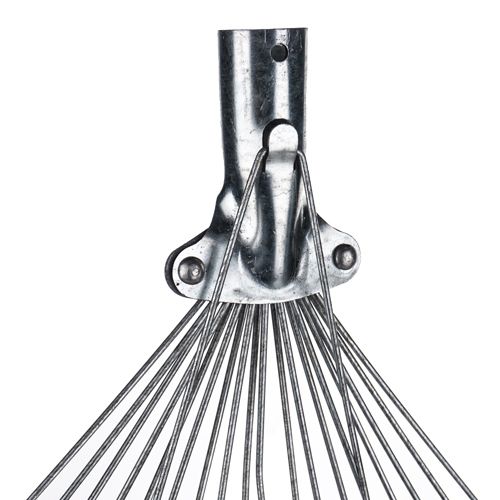 Грабли веерные проволочные 18 зубьев оцинкованные без черенка SPETSTEXNIK, 10/10
