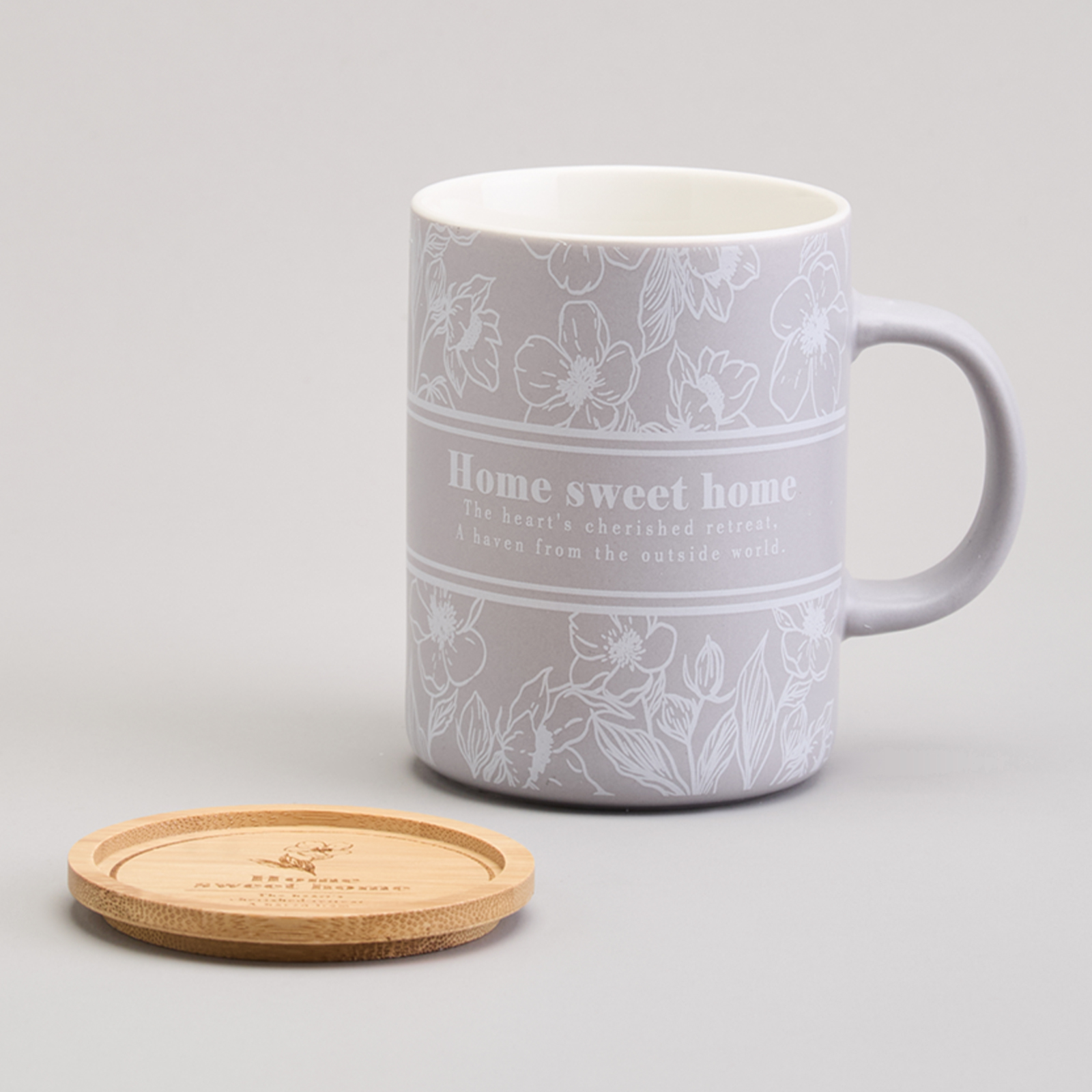 КРУЖКА LEFARD 400МЛ С БАМБУКОВОЙ КРЫШКОЙ, LOVING FAMILY, 8*10.9CM