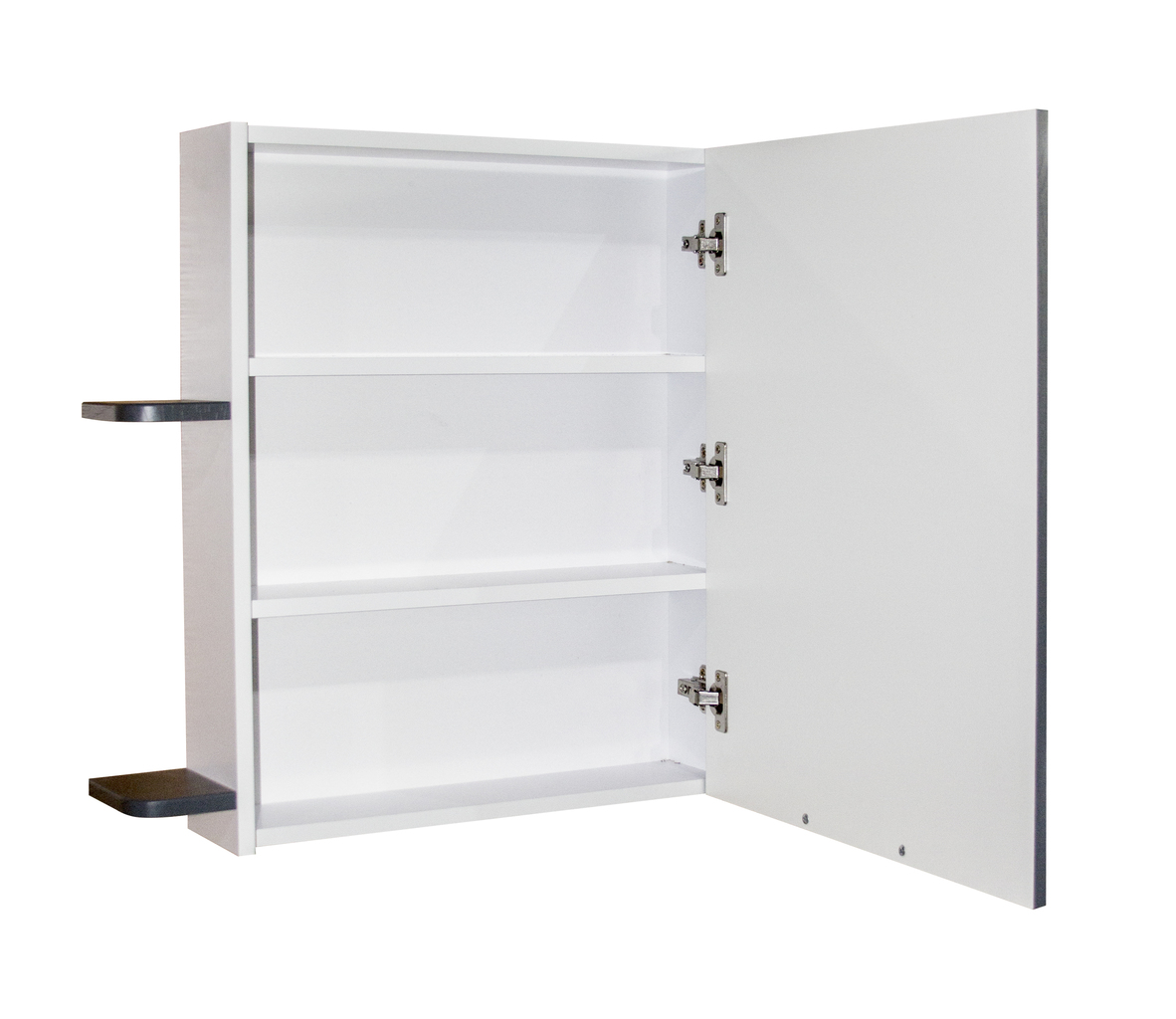 Зеркальный шкаф, Байкал-70, без подсветки, с полками, ПВХ