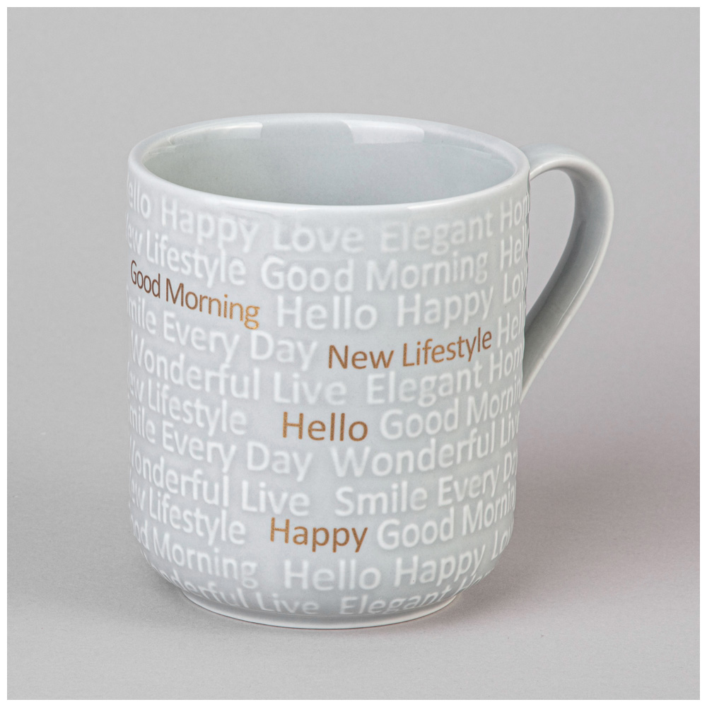 НАБОР КРУЖЕК LEFARD, GOOD MORNING, НА МЕТАЛЛ. ПОДСТАВКЕ 4 ШТ. 330 МЛ МИКС ЦВЕТОВ, КОР=4НАБ.