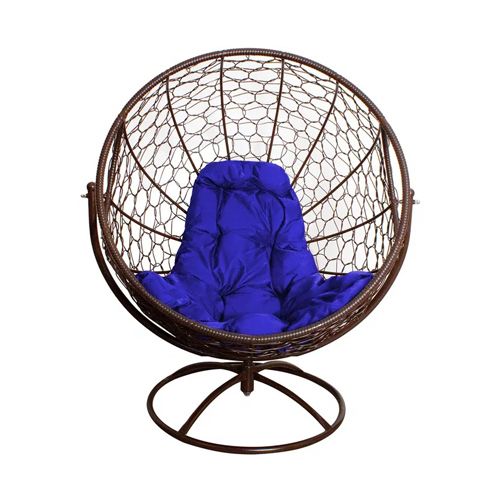 Вращающееся кресло ГАГАРИН с ротангом