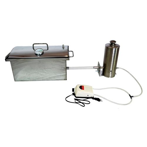 Коптильня малая с гидрозатвором + термометр, Алковар