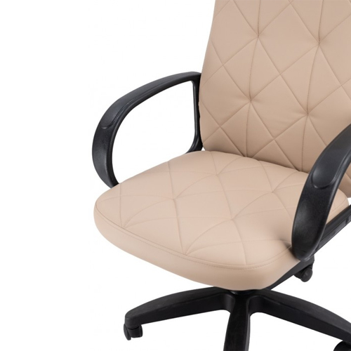 Кресло офисное, компьютерное TRON V2 экокожа Prestige, 68х52х51.5 см, темно-бежевый
