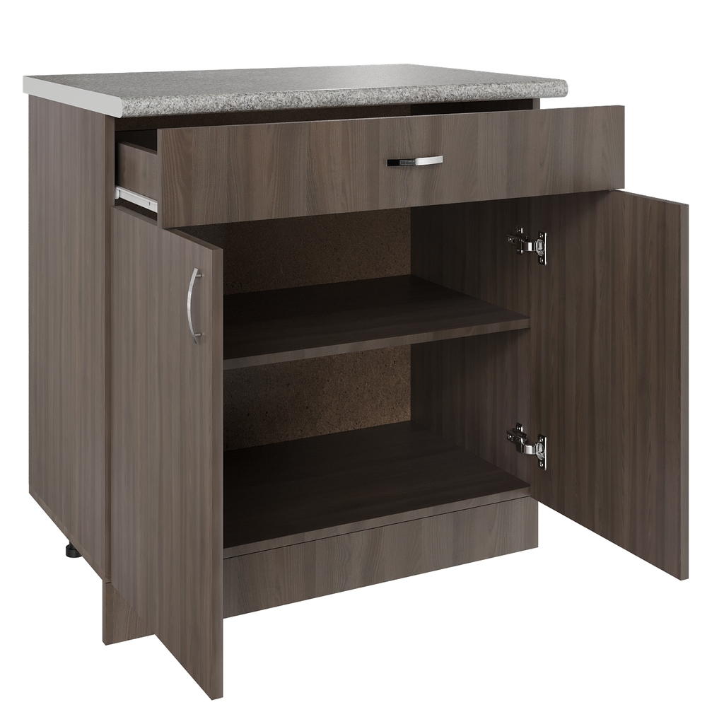 Стол разделочный 80 шимо/ясень темный, 1 ящик