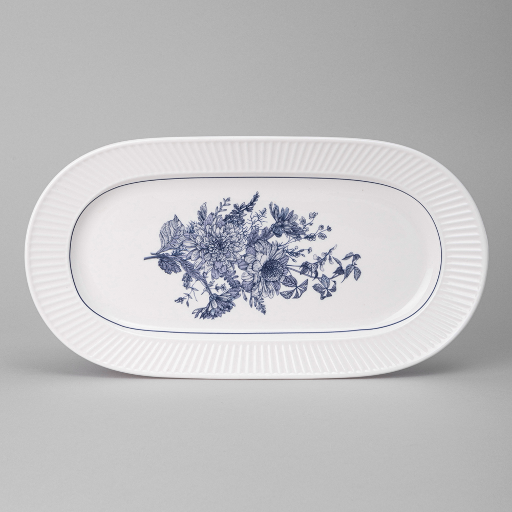 БЛЮДО ОВАЛЬНОЕ LEFARD "ROYAL BLUE" 30*16,5*2,5 СМ (КОР=30ШТ.)