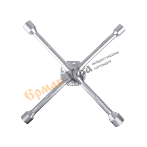 Ключ баллонный крестовой, 17-19-21-23 мм, 14, усиленный, сатин, SJ012P ЕРМАК, 1/15