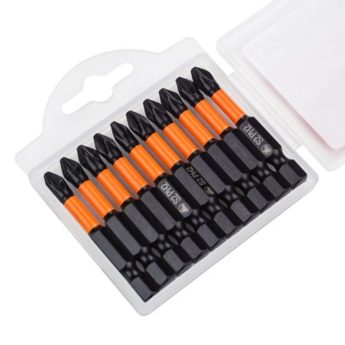 Набор бит Барракуда PH2 50 мм, 10 шт, S2 черные, 1/20/200