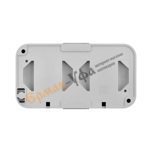 Розетка РА16-303, 02, 2ОП з/к IP54 Пралеска Аква, СЕРАЯ, 1/4/16