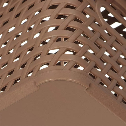 Ящик с крышкой 4 л IDEA РОТАНГ М 2372, 280х185х126 мм, бежевый ротанг