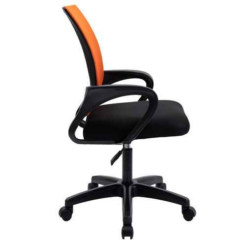 Кресло офисное, компьютерное TRON А1 сетка Standard, 47х48х46 см, оранжевый-чёрный