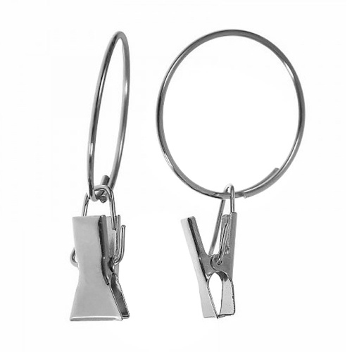 Зажим для штор метал. с кольцом d 26мм, Пенза, 200/