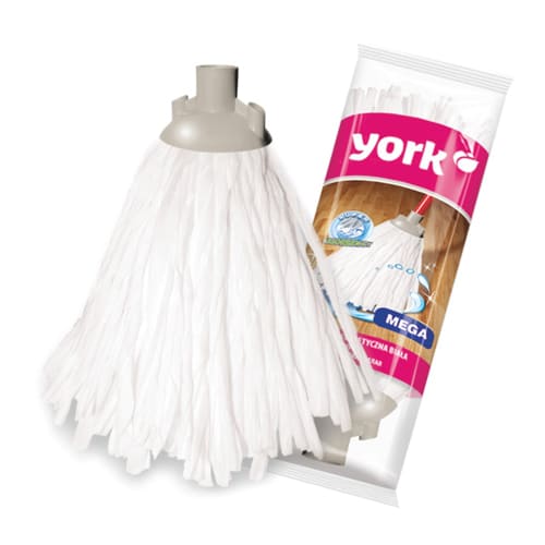 Насадка для швабры веревочная белая Мега YORK, 2/40