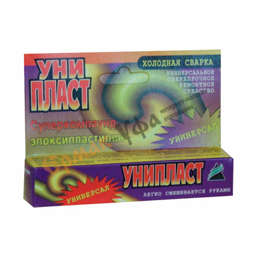 Герметик холодная сварка красный 20г Унипласт-универсал, Россия, 1/200