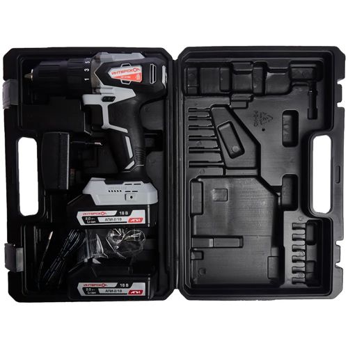 Дрель аккумуляторная ДА 13/18 ВК, кейс Интерскол