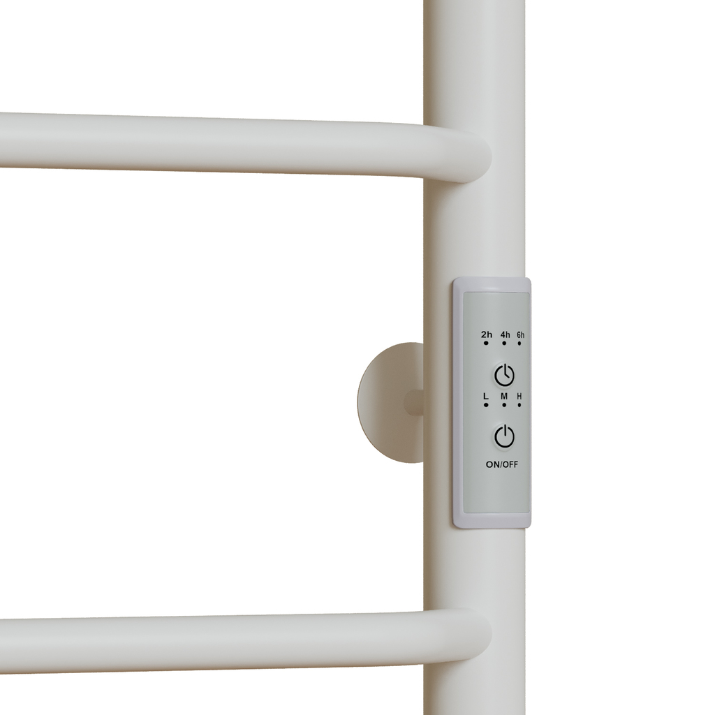 Полотенцесушитель MIXLINE MIRA 80х50, таймер, 253 Вт, 6 перекладин электрический БЕЛЫЙ