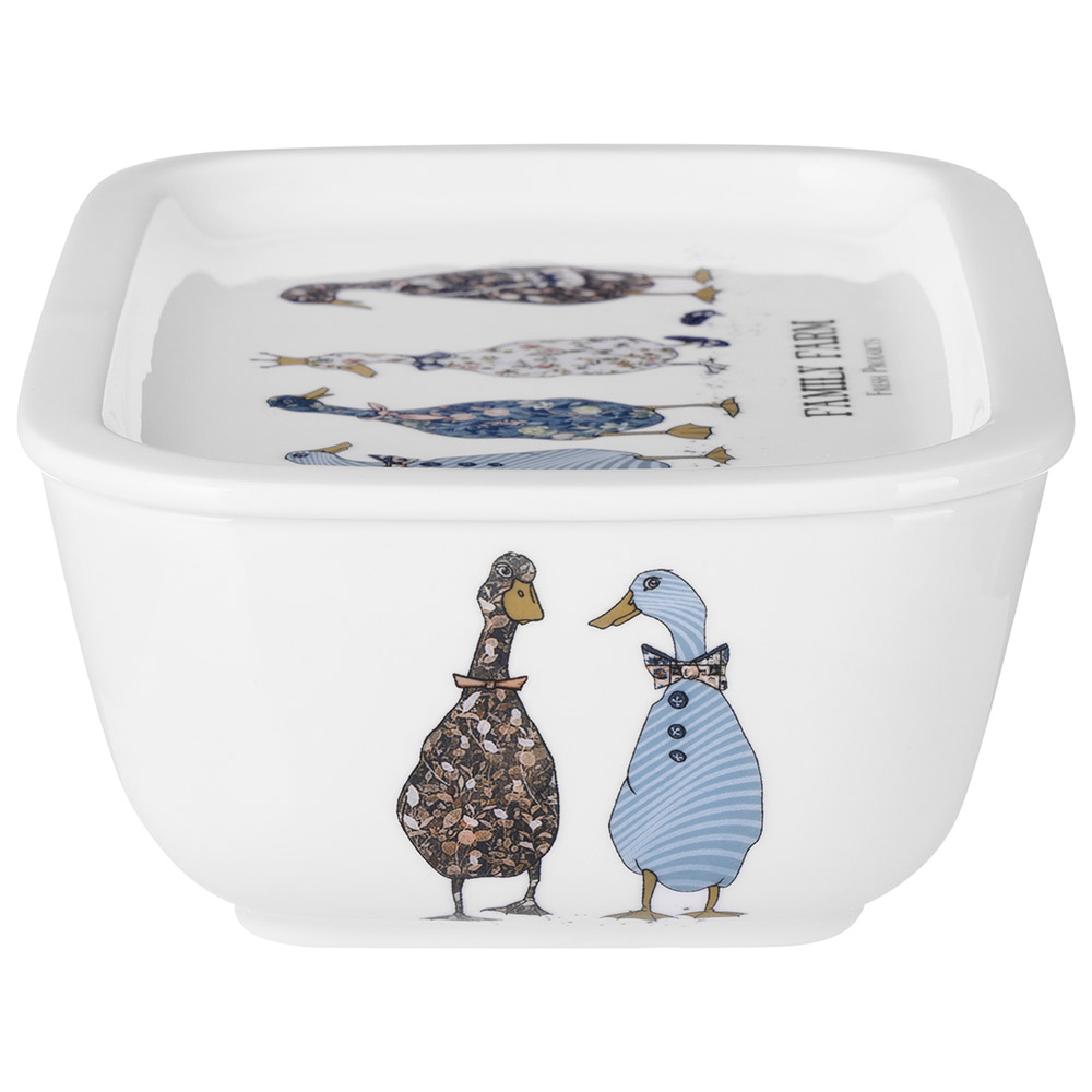 БЛЮДО С КРЫШКОЙ LEFARD "FAMILY FARM" ПРЯМОУГ. 19*13*6,5 СМ 740 МЛ (КОР=18ШТ.)